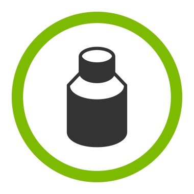 Phial yuvarlak vektör simgesi