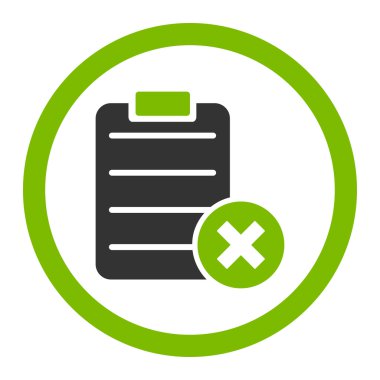 Form yuvarlak vektör simge reddetmek