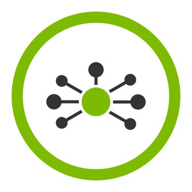 İlişkileri yuvarlak vektör simgesi