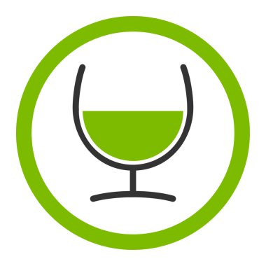 Çare cam vektör simge yuvarlak