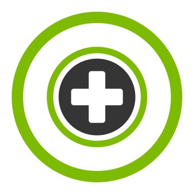 Çapraz yuvarlak vektör simge yuvarlak