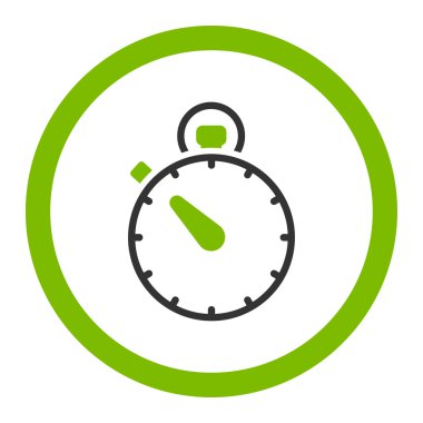 Kronometre yuvarlak vektör simgesi