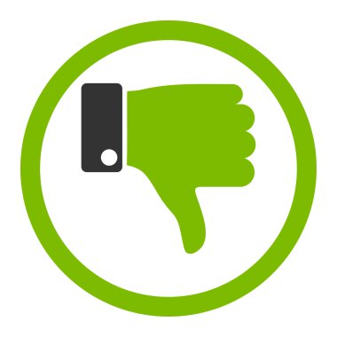 Yuvarlak vektör simgesi parmak