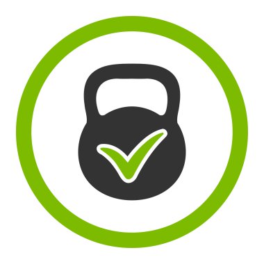 Geçerli yığın vektör simge yuvarlak