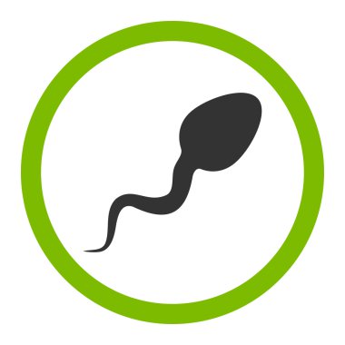 Zoosperm yuvarlak vektör simgesi