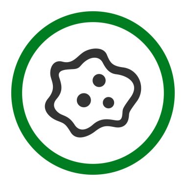 Amip yuvarlak vektör simgesi