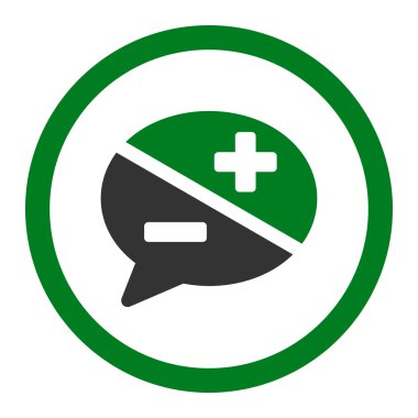 Bağımsız değişkenler yuvarlak vektör simgesi