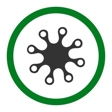 Axenic yuvarlak vektör simgesi