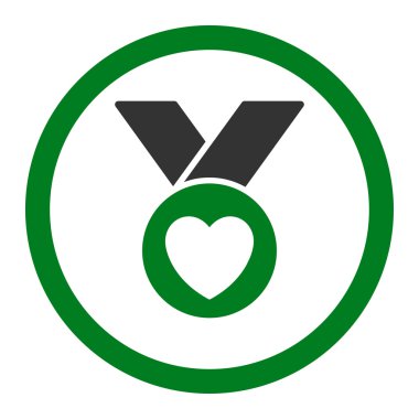 Sadaka madalya yuvarlak vektör simgesi