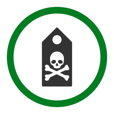 Ölüm işareti vektör simge yuvarlak