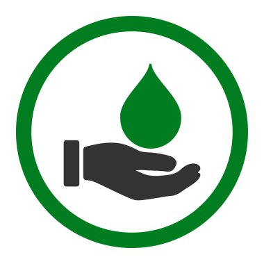 Bağış kan yuvarlak vektör simgesi