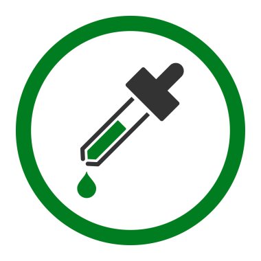 Damlalık yuvarlak vektör simgesi