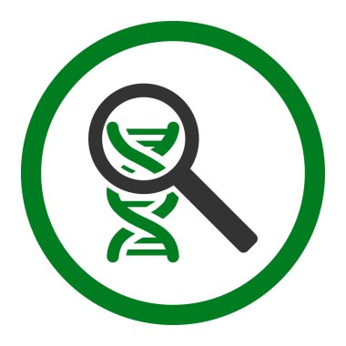 DNA yuvarlak vektör simge keşfetmek