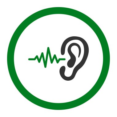 Yuvarlak vektör simge dinle