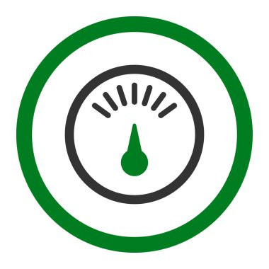 Ölçer yuvarlak vektör simgesi