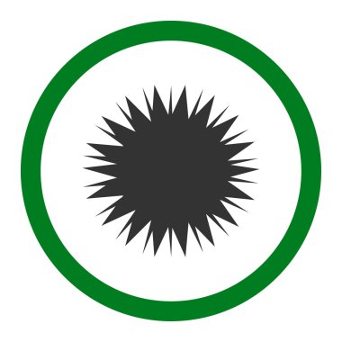 Mikrop Spore yuvarlak vektör simgesi