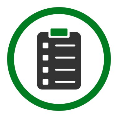 Pad Form yuvarlak vektör simgesi