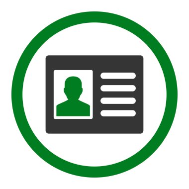 Hasta hesabı yuvarlak vektör simgesi