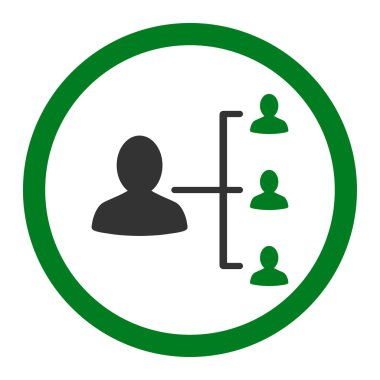 Hasta ilişkileri yuvarlak vektör simgesi