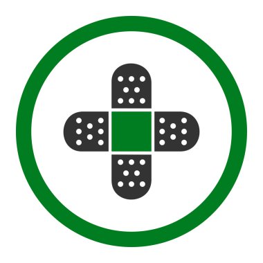 Yuvarlak vektör simge alçı