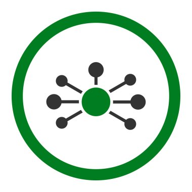 İlişkileri yuvarlak vektör simgesi