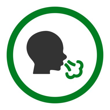 Yuvarlak vektör simge hapşırma