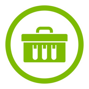 Analiz yuvarlak vektör simgesi