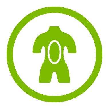 Anatomi yuvarlak vektör simgesi