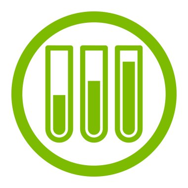 Kan analizi yuvarlak vektör simgesi