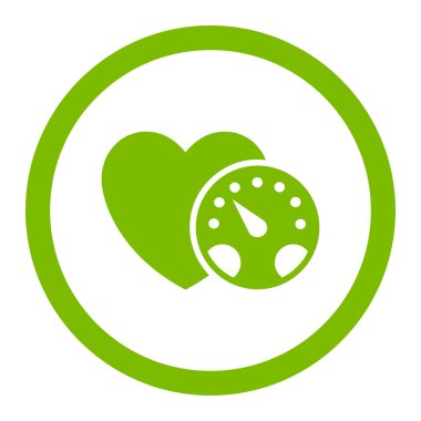 Tansiyon ölçer yuvarlak vektör simgesi