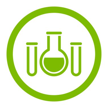 Kimyasal damarları yuvarlak vektör simgesi