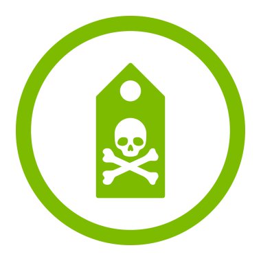 Ölüm işareti vektör simge yuvarlak