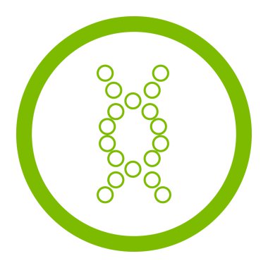 Genom yuvarlak vektör simgesi