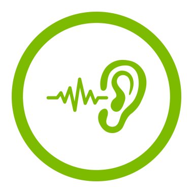 Yuvarlak vektör simge dinle