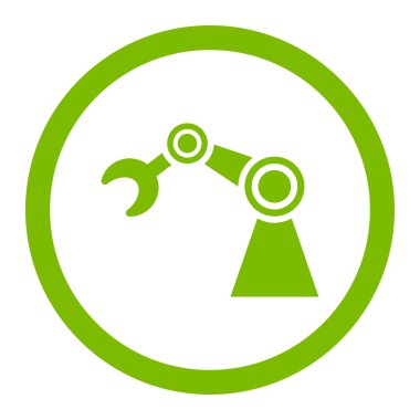 Manipülatör yuvarlak vektör simgesi