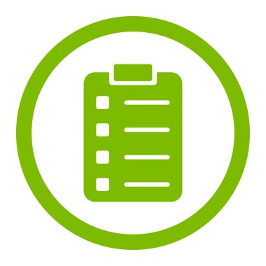 Pad Form yuvarlak vektör simgesi