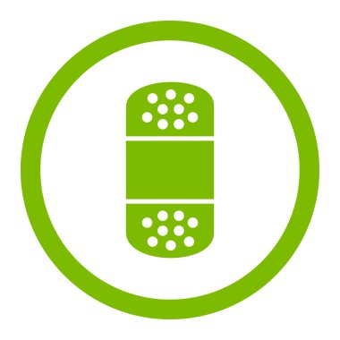 Yuvarlak vektör simge alçı