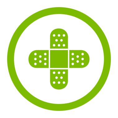 Yuvarlak vektör simge alçı