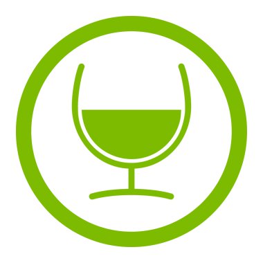 Çare cam vektör simge yuvarlak