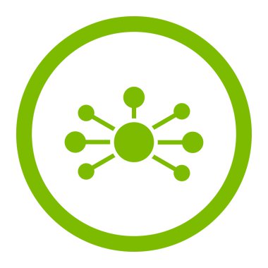 İlişkileri yuvarlak vektör simgesi