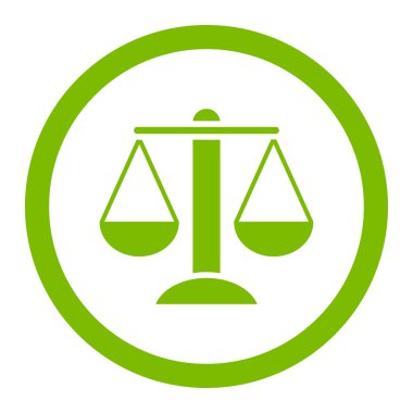 Ölçekler yuvarlak vektör simgesi