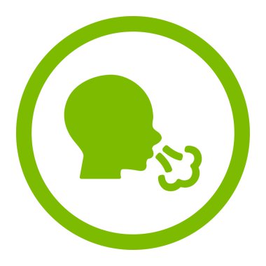 Yuvarlak vektör simge hapşırma