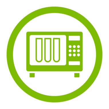 Sterilizatör yuvarlak vektör simgesi