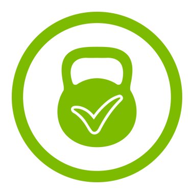 Geçerli yığın vektör simge yuvarlak