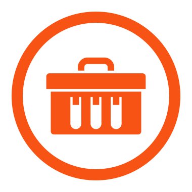 Analiz yuvarlak vektör simgesi