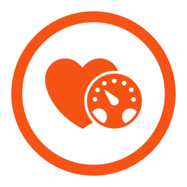 Tansiyon ölçer yuvarlak vektör simgesi