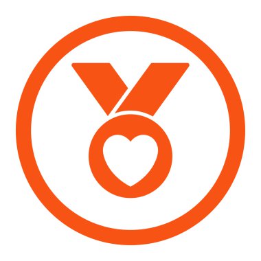 Sadaka madalya yuvarlak vektör simgesi