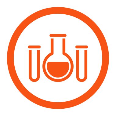 Kimyasal damarları yuvarlak vektör simgesi