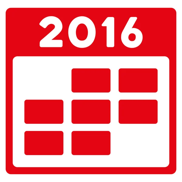 Ikona kalendarz 2016 miesiąca — Wektor stockowy