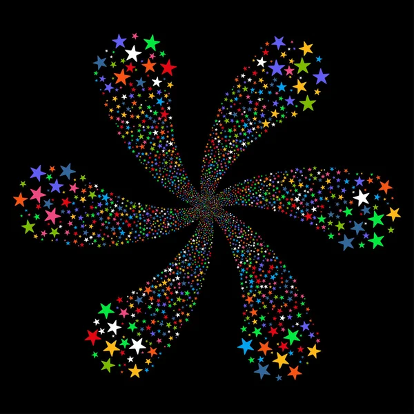 Fireworks Star Flower — Stock vektor